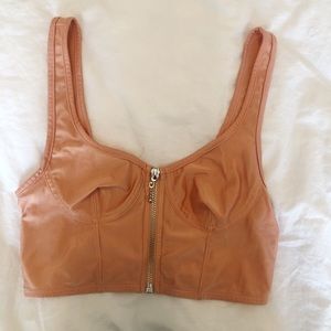 Urban outfitters peach crop top !!